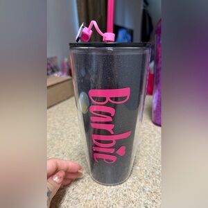Barbie Black and Pink Tumbler